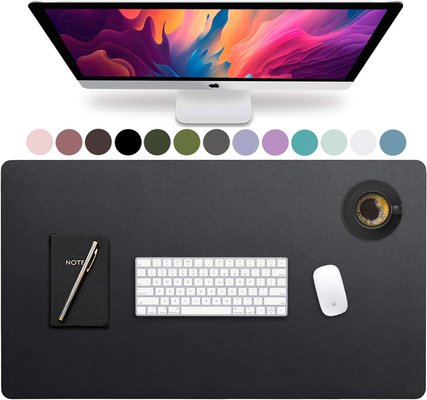 Desk Mat Leather - Grand tapis de bureau en cuir,