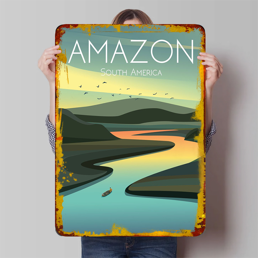 Home Office Of Amazon - Amazon River – Art mural en