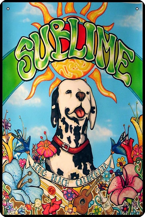 Home Office X Post - Sublimes Dog CA Vintage Poster Metal
