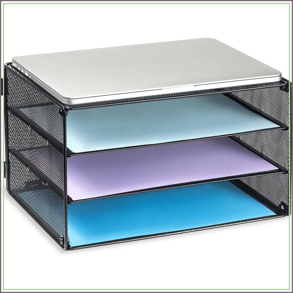 Letter Tray Desk - Porte-documents à 3 niveaux en maille