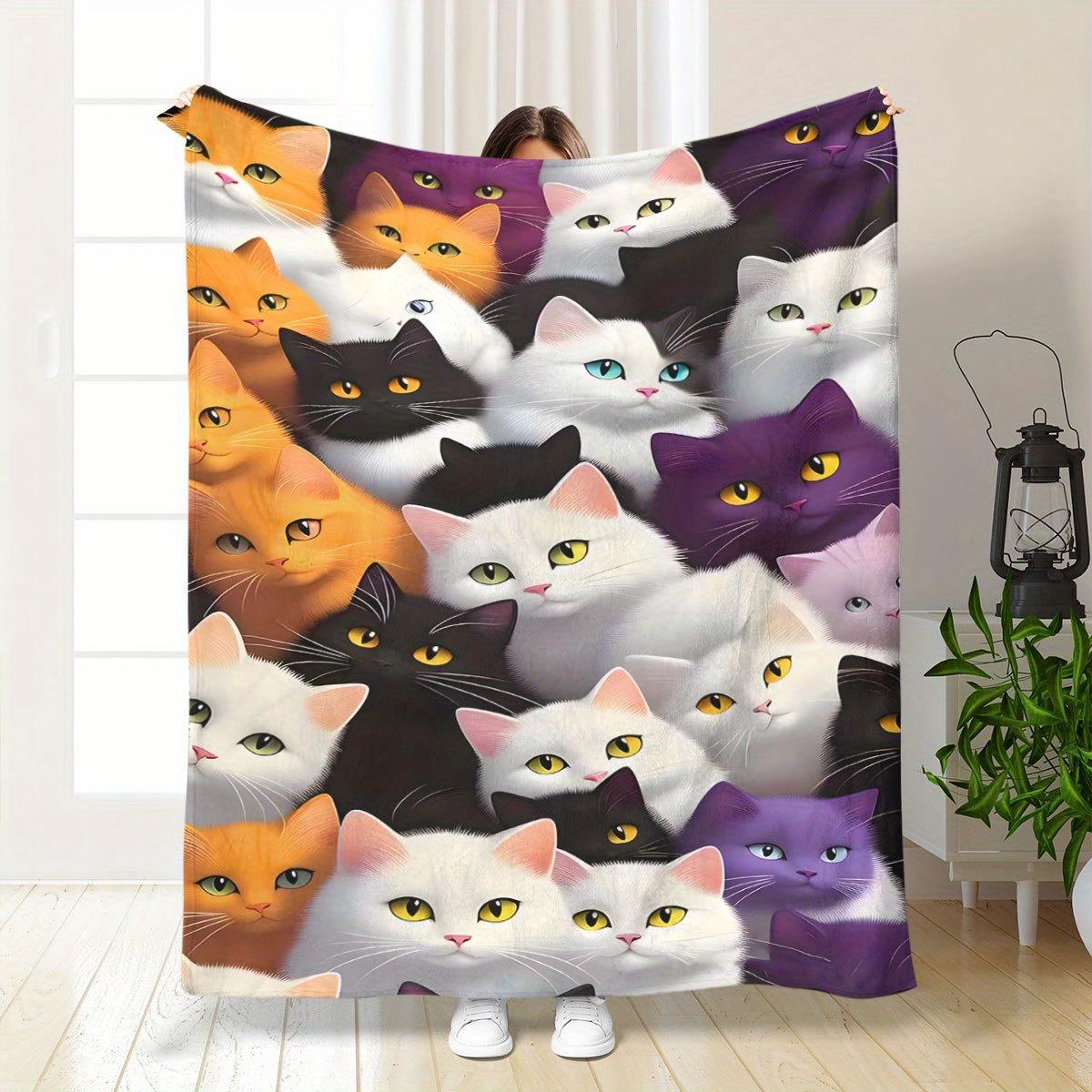 Home Office British - Couverture imprimée en flanelle à poils