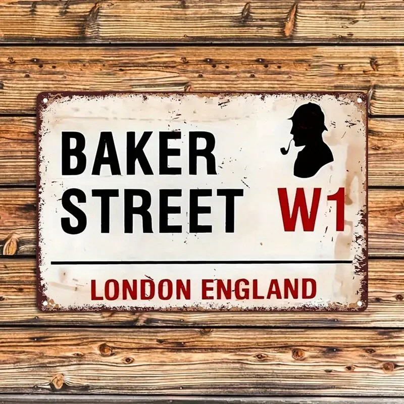 Panneau en métal Baker Street  - Home Office British avis et prix