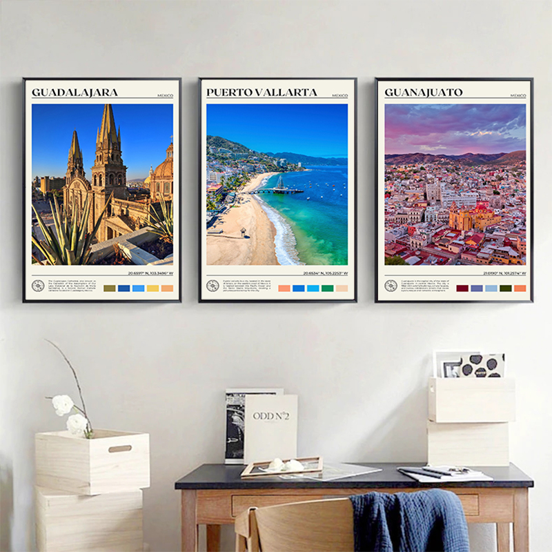 Affiche de paysage de voyage d - Home Office Guadalajara avis et prix