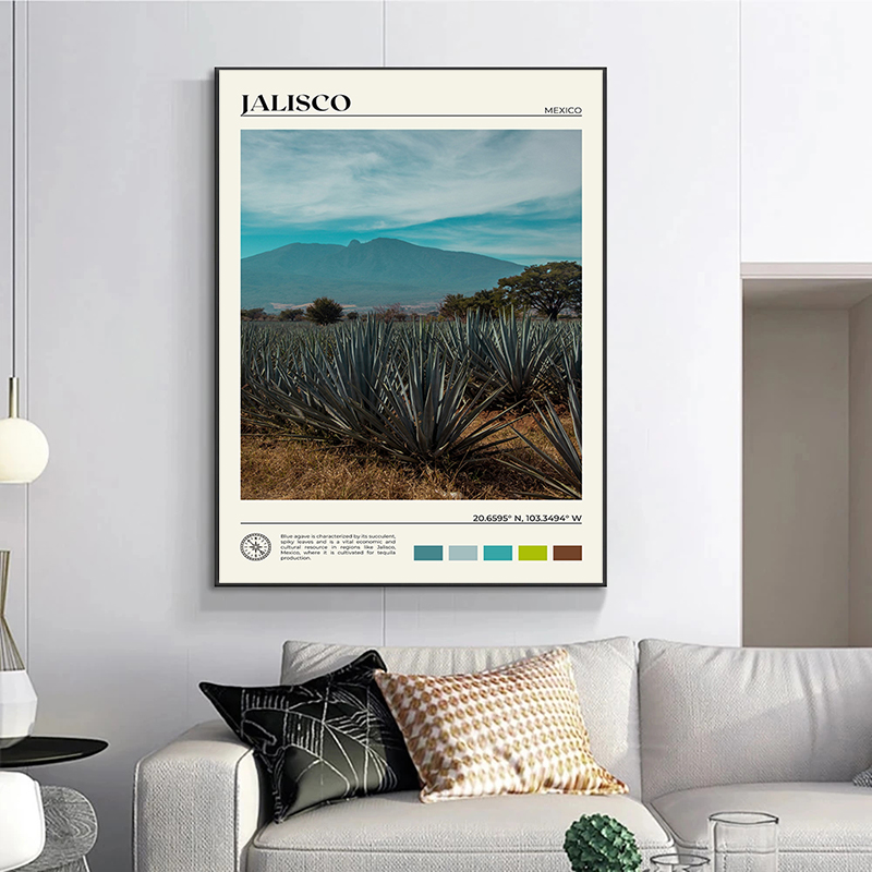 Affiche de paysage de voyage d - Home Office Guadalajara avis et prix