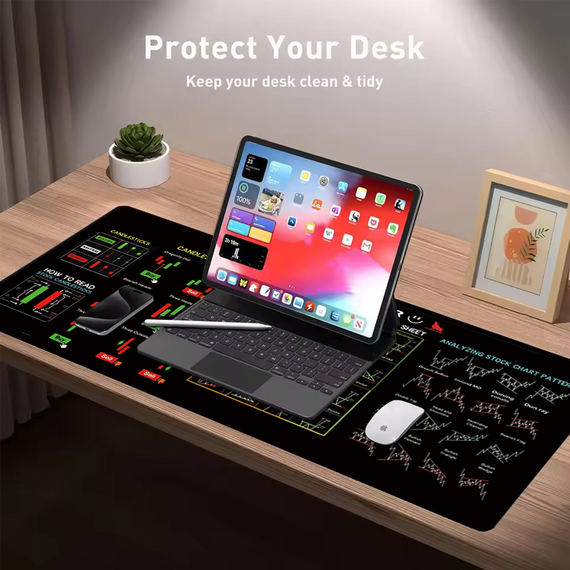 EXCO Stock Market Trader Tapis - Desk Mat Leather avis et prix