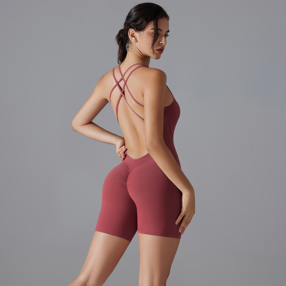 Ensemble de Yoga Sexy dos nu s - Home Office Romance avis et prix