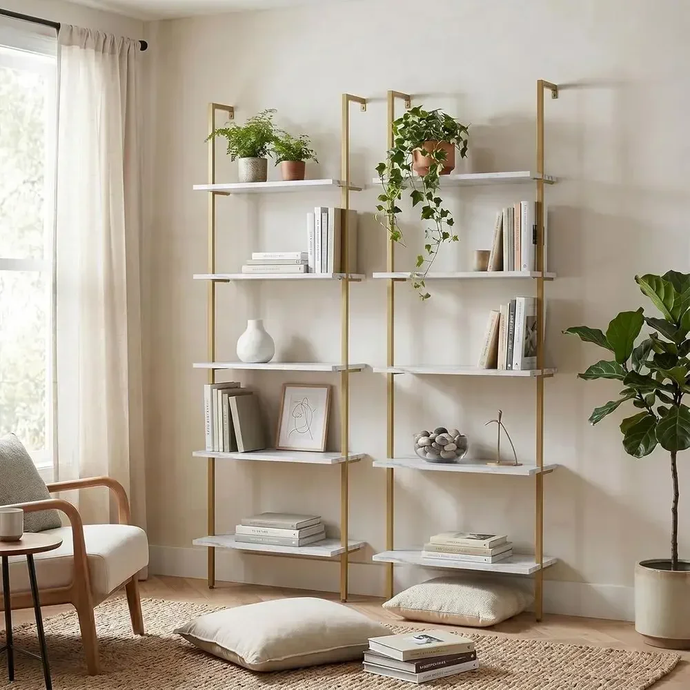 Étagère murale en bois à 5 niv - Home Office Industrial Style avis et prix