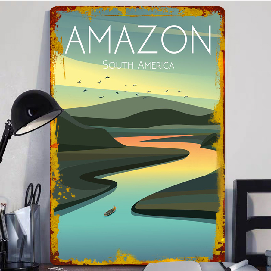 Amazon River – Art mural en mé - Home Office Of Amazon avis et prix