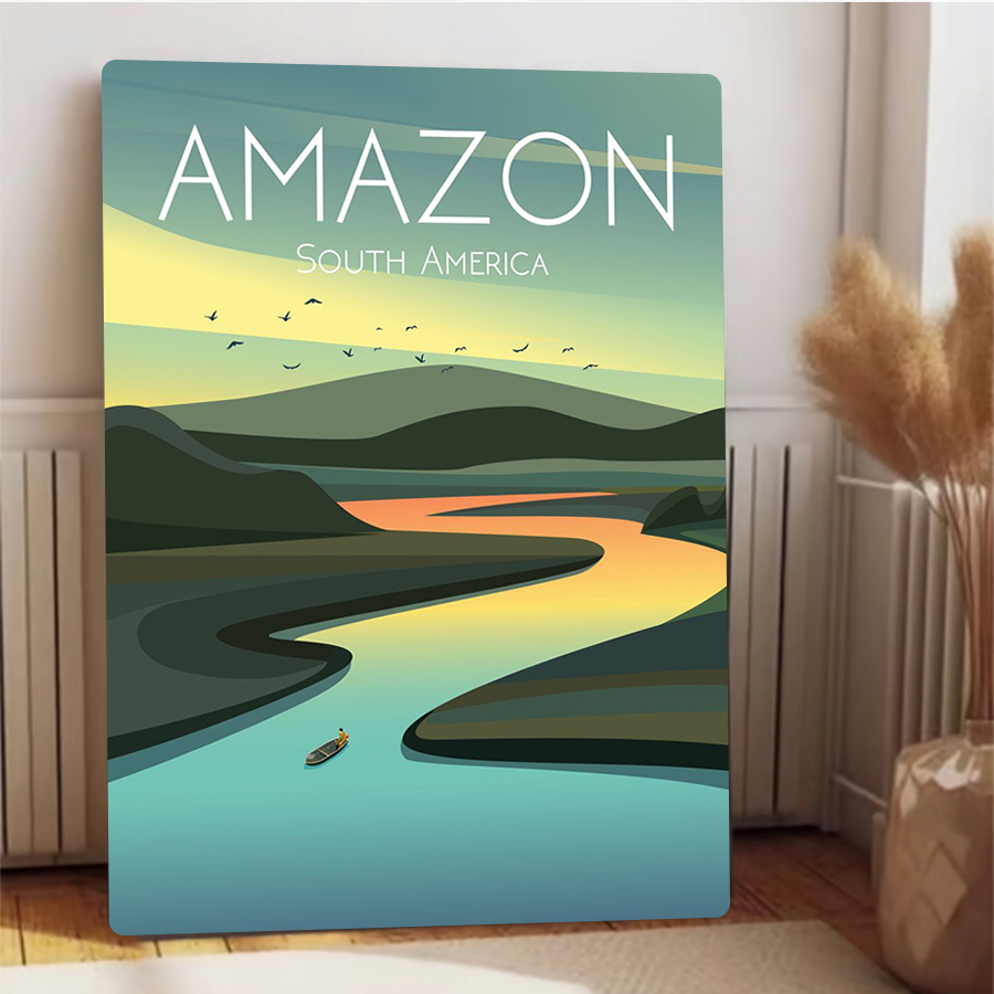 Amazon River – Art mural en mé - Home Office Of Amazon avis et prix