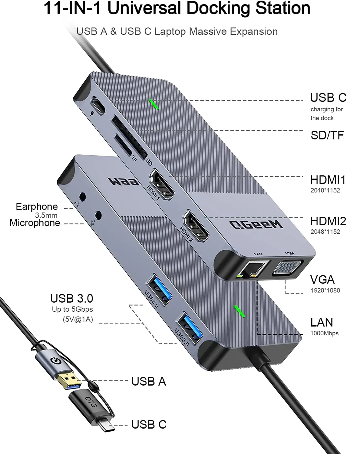 Station d'accueil USB 3.0 QGee - Home Office For Mac avis et prix