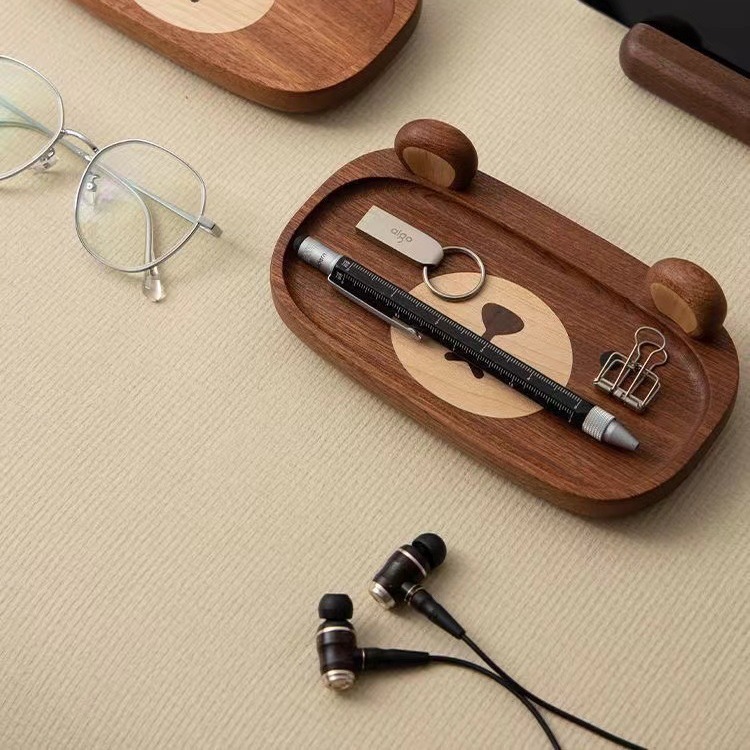 Plateau ours Miniature en bois - Home Office Gif avis et prix