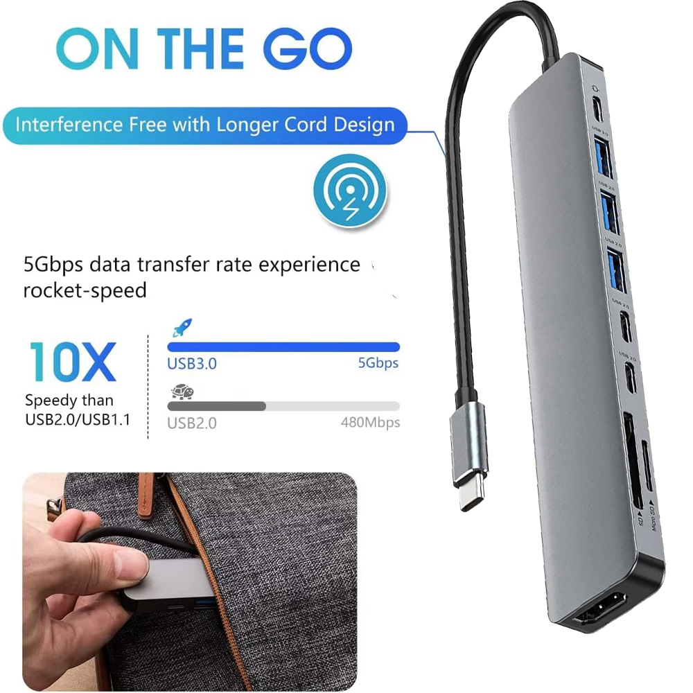 Adaptateur KEBIDUMEI USB 9 en  - Home Office For Mac avis et prix