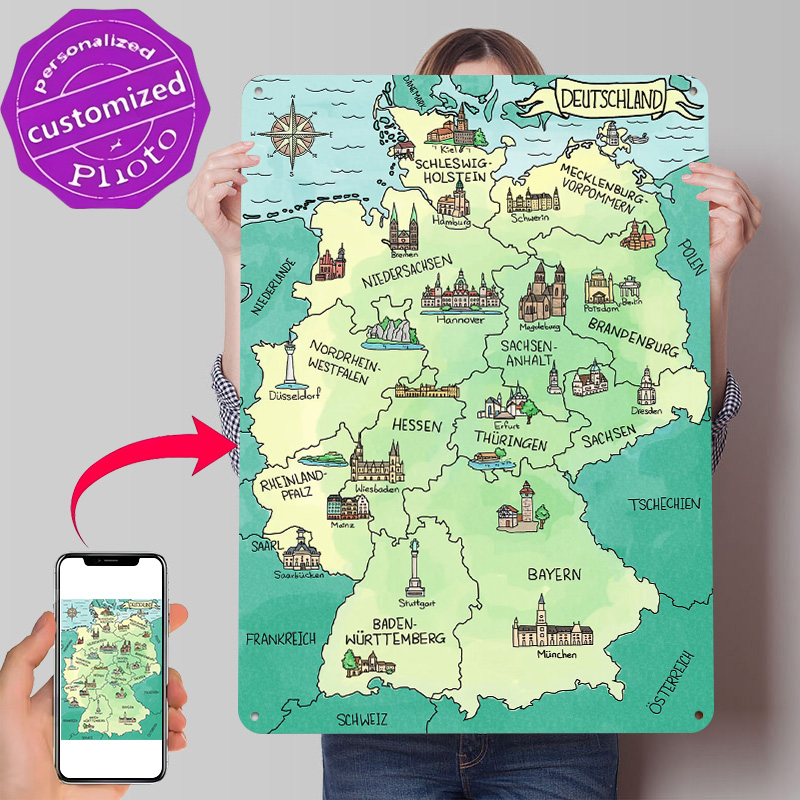 Affiche murale en métal textur - Home Office Deutschland avis et prix
