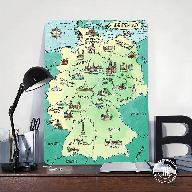 Affiche murale en métal textur - Home Office Deutschland avis et prix
