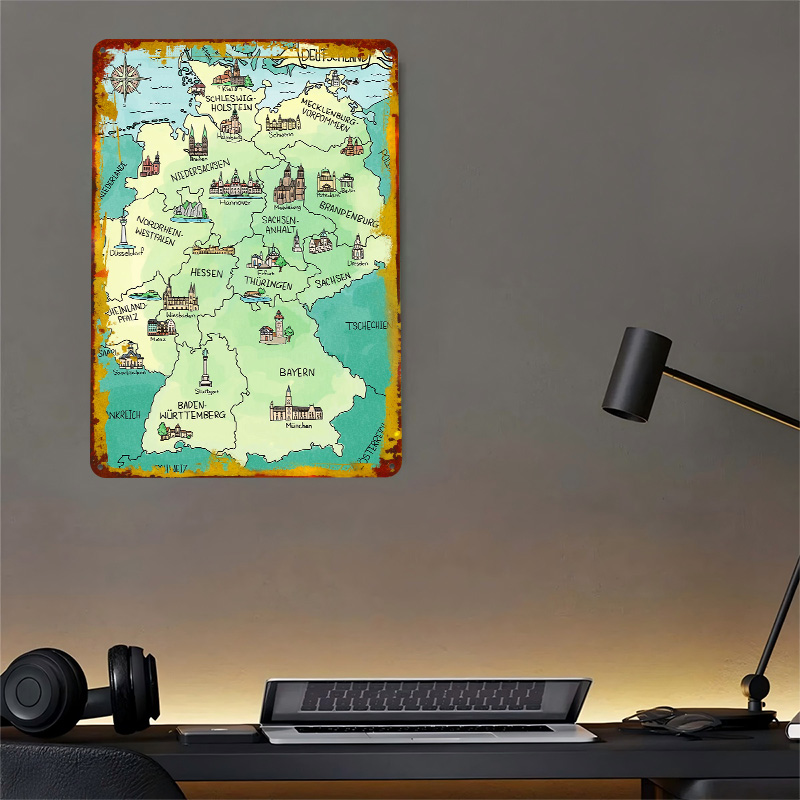 Affiche murale en métal textur - Home Office Deutschland avis et prix