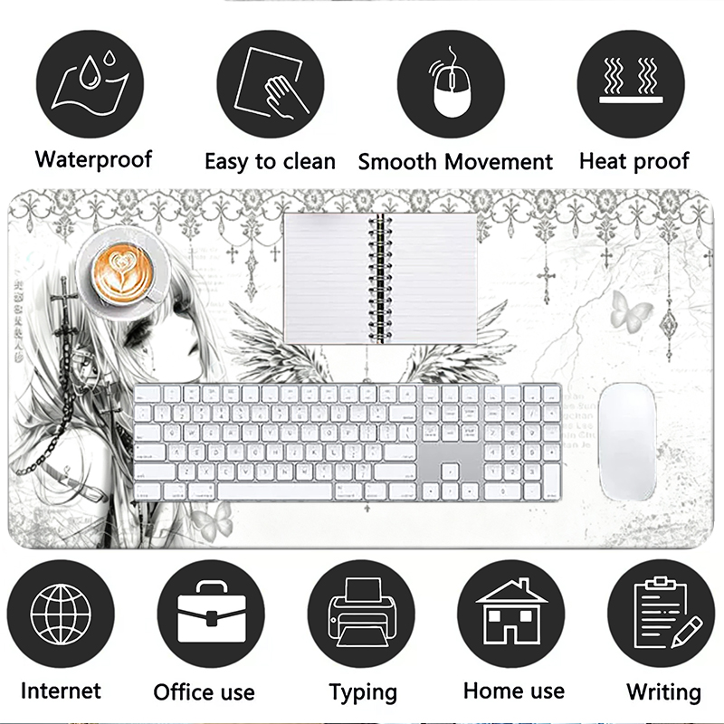 Tapis de souris en cuir noir e - Desk Mat Leather avis et prix