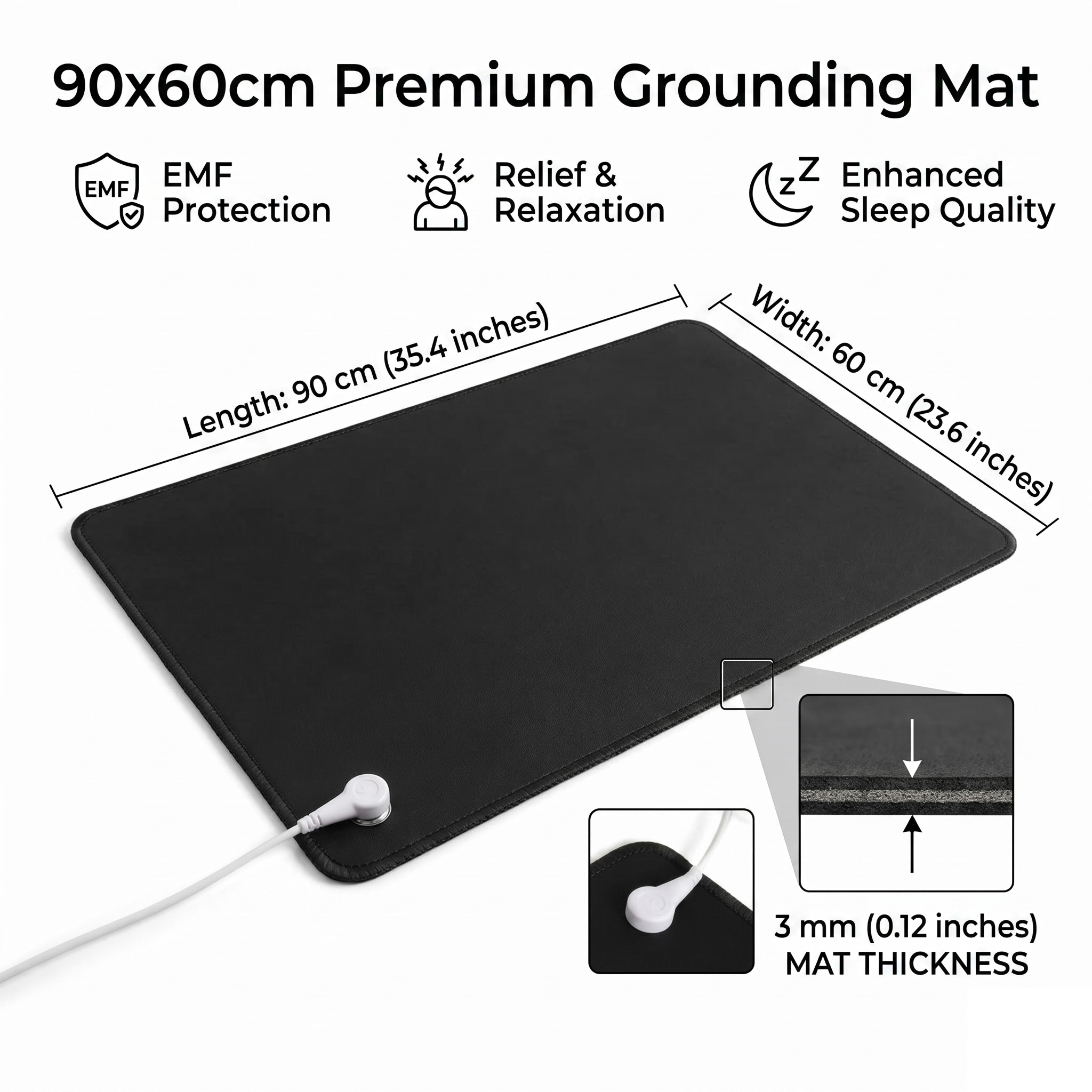 Tapis de mise à la terre en cu - Desk Mat Leather avis et prix